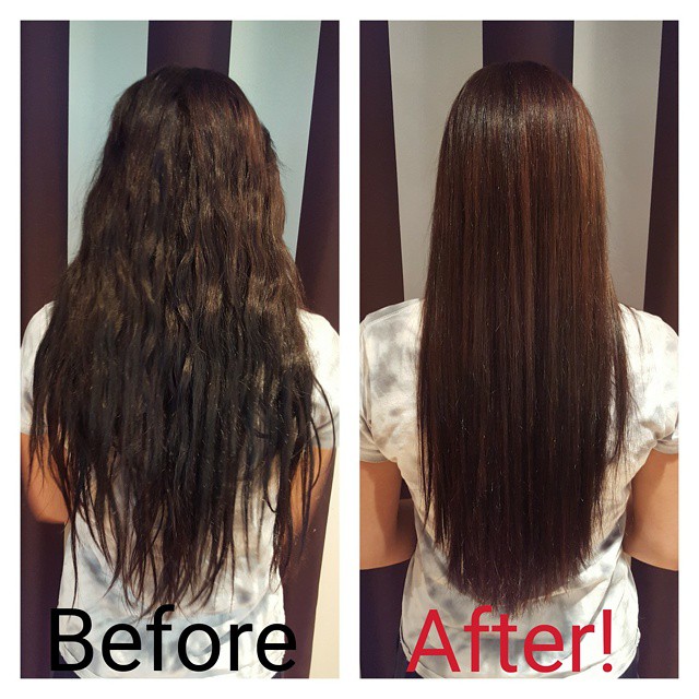 NO More Box Color for this client after having a Malibu C color correction treatment and cut by Tina Elle Salon Ltd!